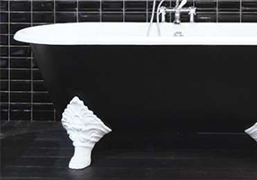 Gentry Home Bexley Cast iron bathtubs with feet Цветок розовое золото GH102486  - Вид №1