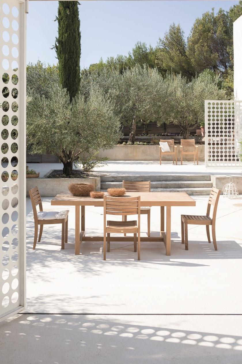 Unopiù Раздвижной прямоугольный стол из тика Chelsea Witare - Вид №5