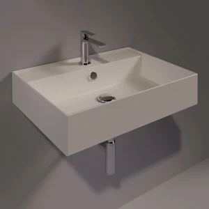 AG61SABBIAMATT Подвесная раковина настенная прямоугольная Simas Agile бежевая