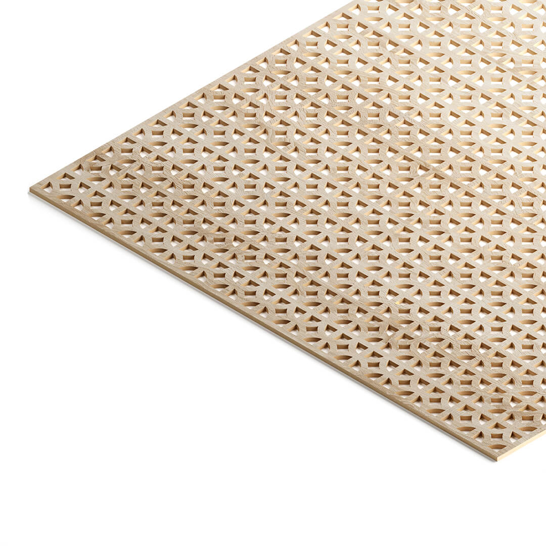 Панель декоративная перфорированная без рамки 1112х512 мм Сусанна дуб сонома STELLA (2шт) Дамаско STSR-198