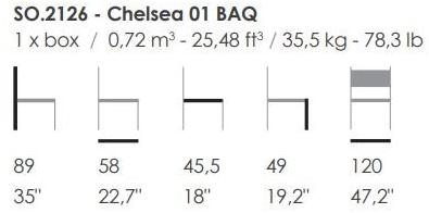 Fenabel Мягкая скамейка с высокой спинкой Chelsea So.2059 - Вид №1