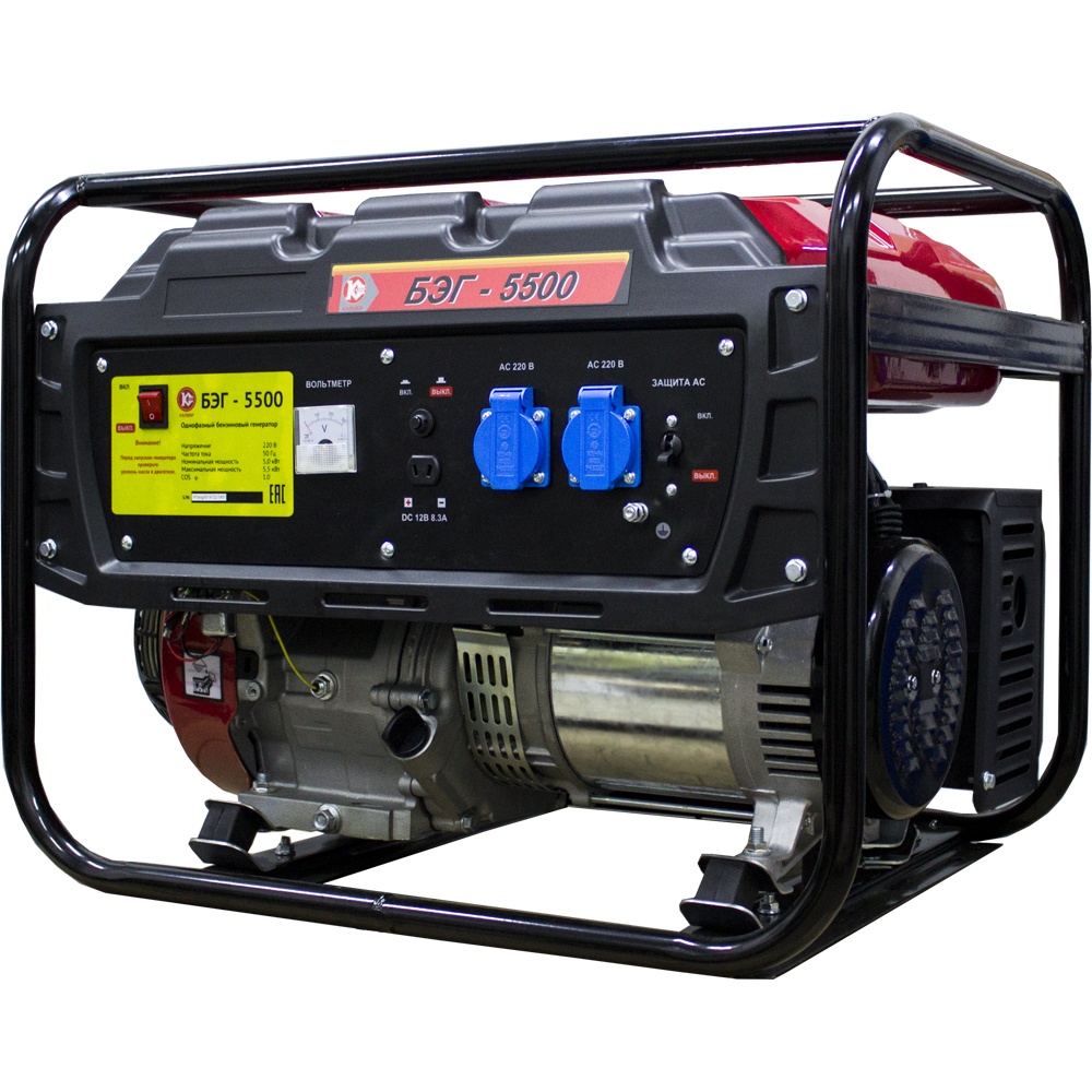 68328 Калибр Бензиновый электрогенератор БЭГ-5500 