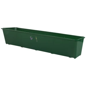 Ящик балконный 100х17х15 см, 19л, пластик, Зеленый