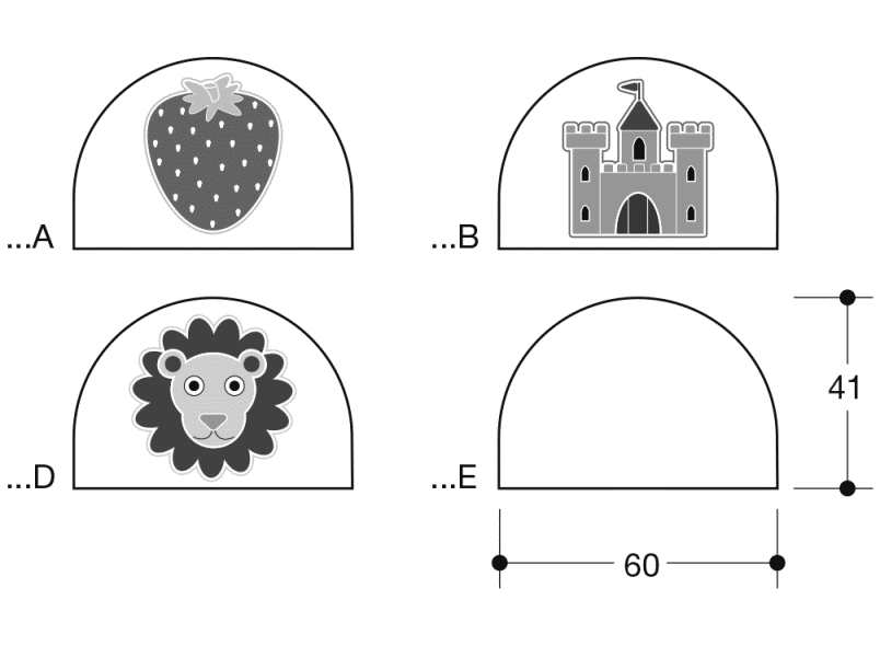 33.1771E лист с пиктограммами HEWI System 111 | Polyamid  - Вид №2