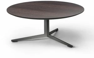 Lema Круглый журнальный столик из термообработанного дуба