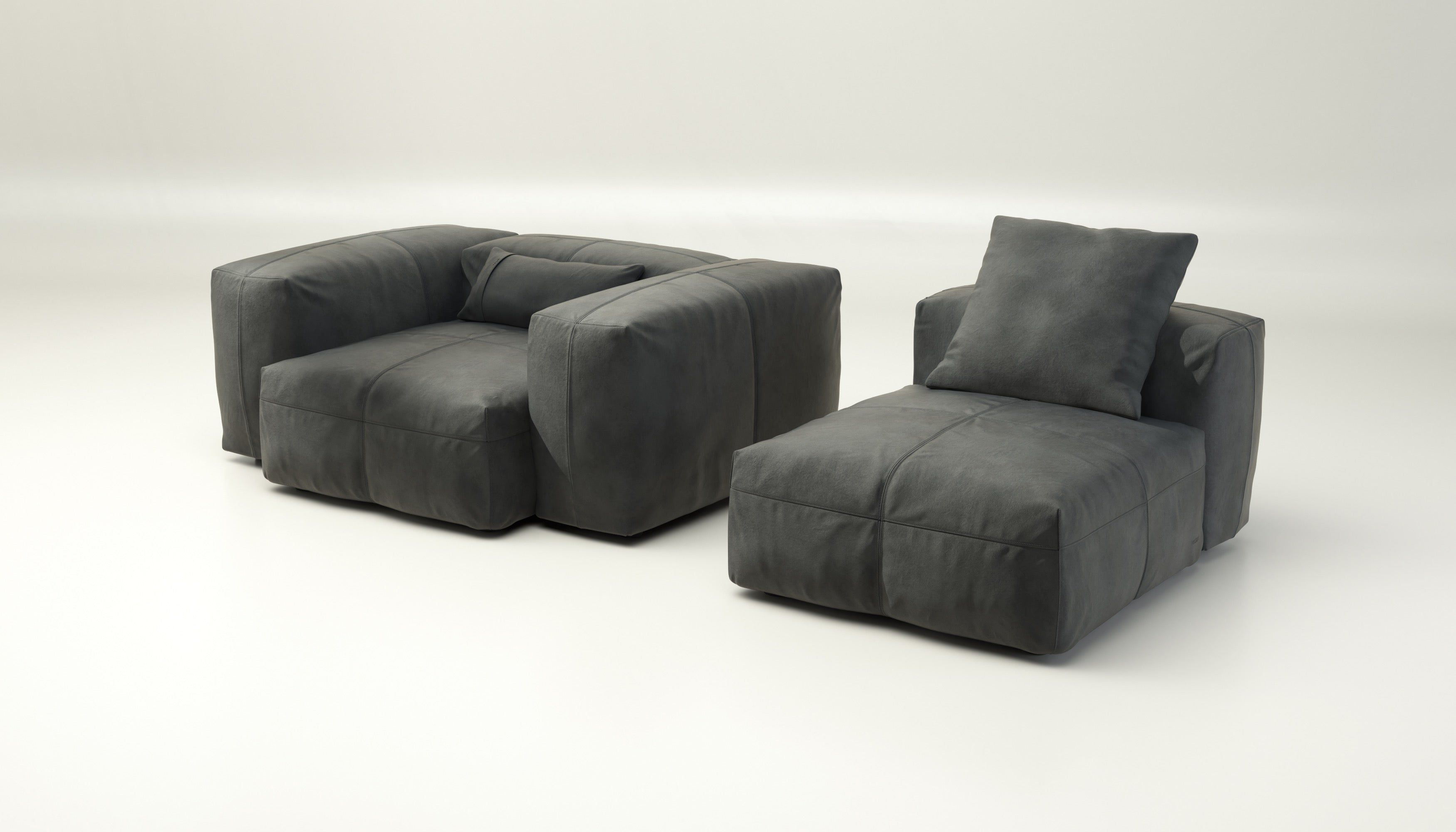 Кожаный модульный диван vetsak Leather ARCH-00007385 - Вид №6