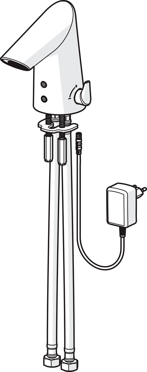 Oras 1724FTZ Смеситель для умывальника, 9/12 V, Bluetooth 1724FTZ Optima Хром  - Вид №2