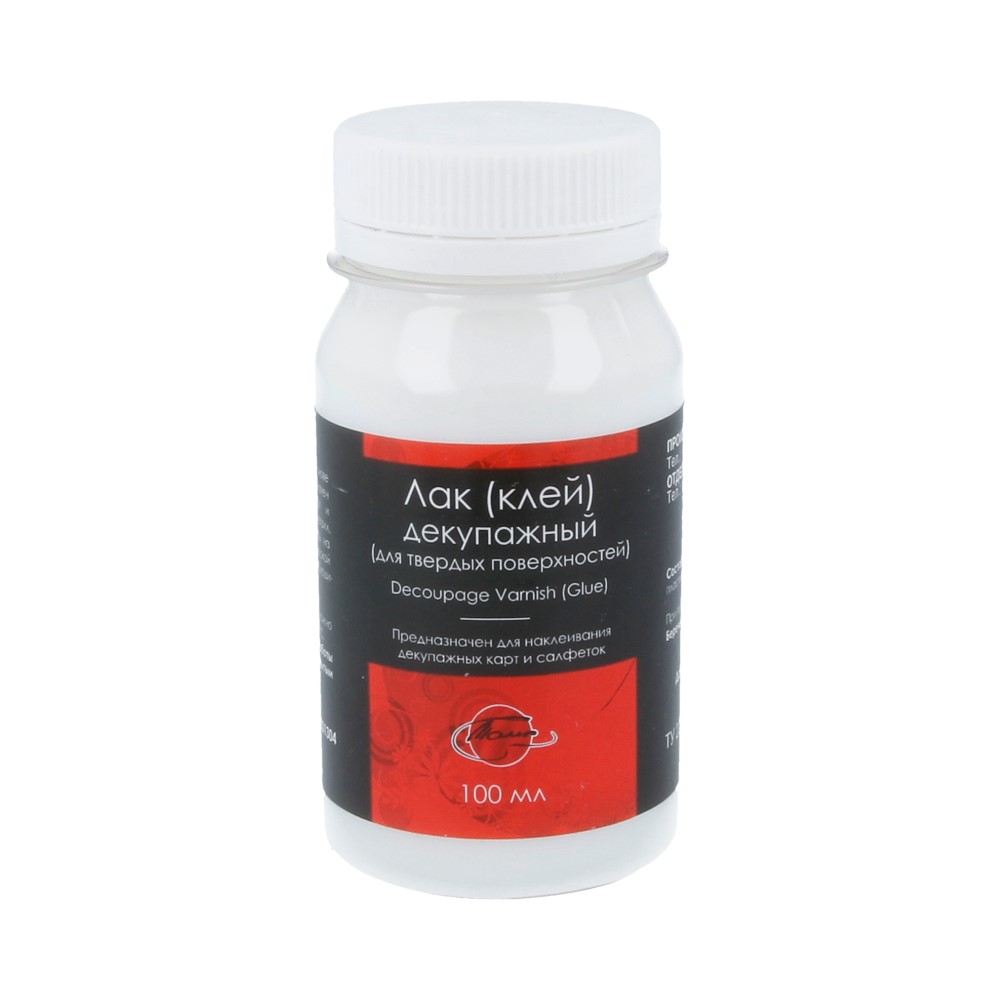 1201304 Лак для декупажа 100 мл для твердых поверхностей ТАИР 