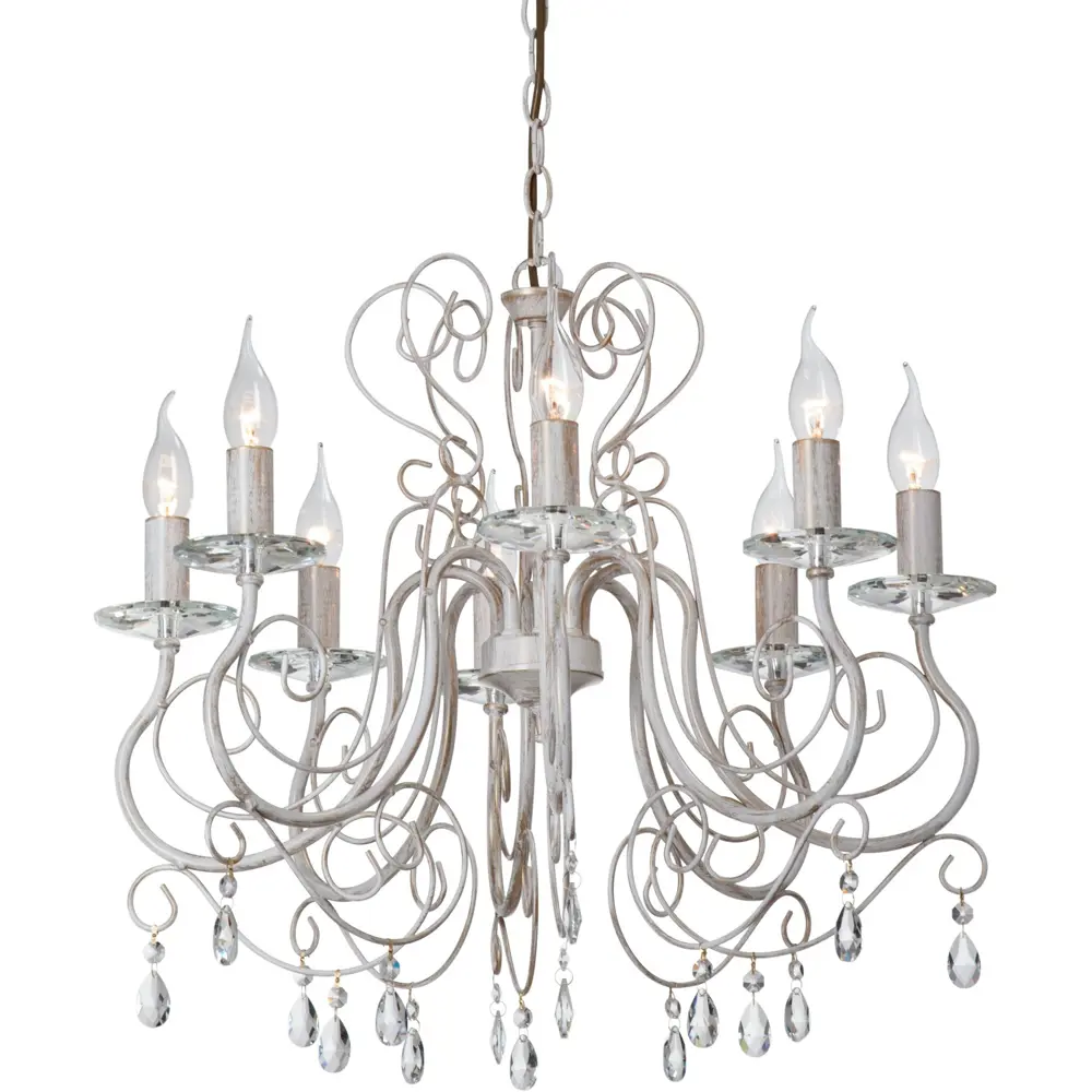 Люстра Nevesta 8xE14x60 Вт, металл, цвет белый Vitaluce STLM-2002736