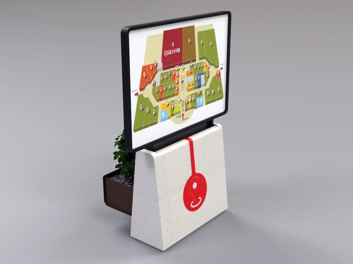 Реконструированный каменный мультимедийный тотем Viscio Urban Design Cling ARCH-00051692