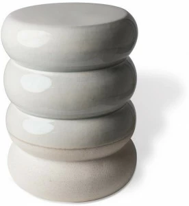 Pols Potten Низкий лакированный табурет из керамогранита