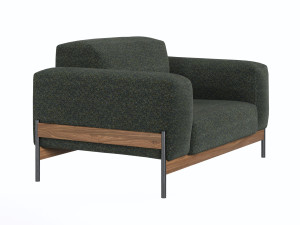 Тканевое кресло с подлокотниками для контракта