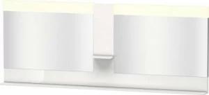 VE736302222 Vero Зеркало с полочками сбоку и внизу Белый глянцевый декор