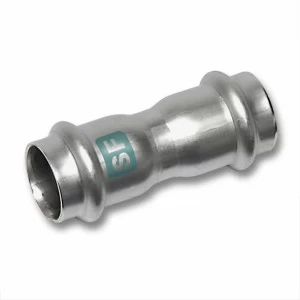 61927076 SANHA 19270 пресс.-фит. без силикона муфта двойная ВПр, нерж. 76,1 мм