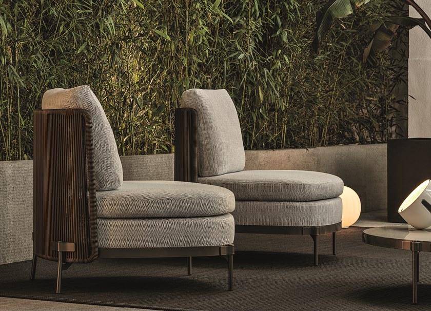 Minotti Круглый столик для сада из камня Tape cord outdoor sun-id-1362217 - Вид №9