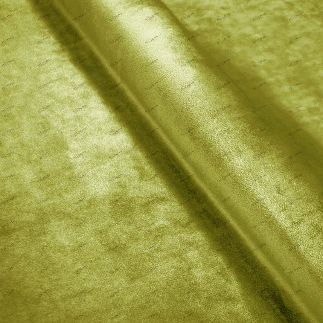 COLORISTICA Романтика. Солнечный лайм 73 Портьерная ткань  Бархат  Романтика 