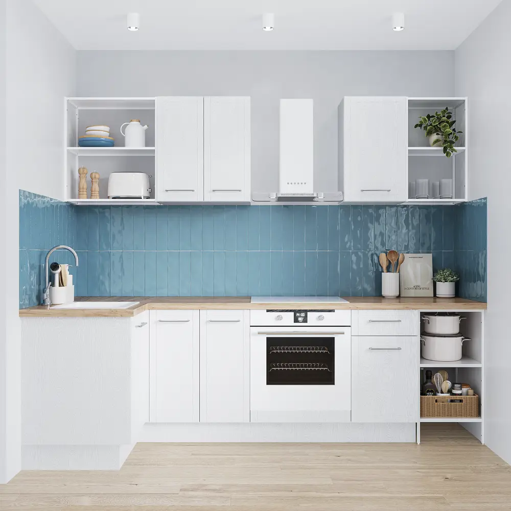 Напольный шкаф KONSENSA для кухни 40x87x56 см белый 89422276 STLM-1566359 - Вид №7