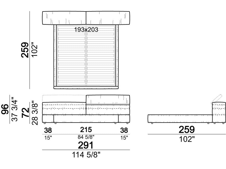Двуспальная кровать для хранения Arketipo ARCH-00091972 - Вид №18