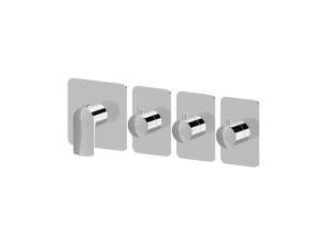 Термостатический смеситель для душа с 4 отверстиями