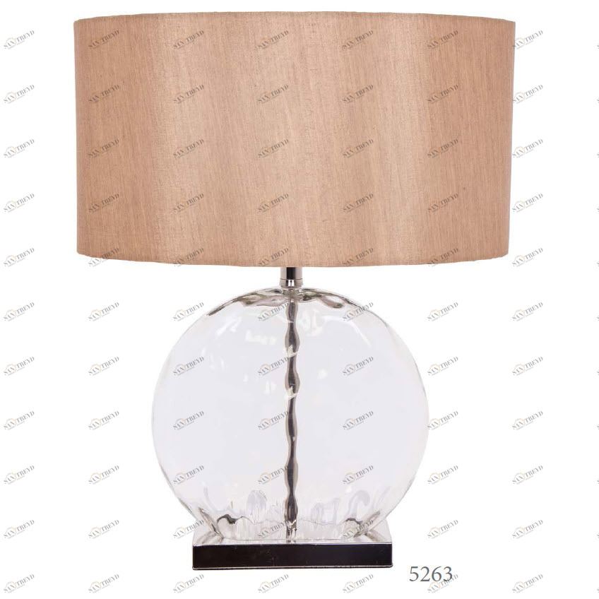 Настольная лампа Aletia 5263 PUSHA ВАЗА 061771 Бежевый;прозрачный 