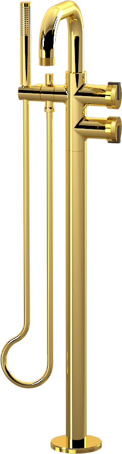 E-11557-R1BAU-L1OB-AU Смеситель напольный отдельностоящий (внешняя часть) GRAFF MOD+