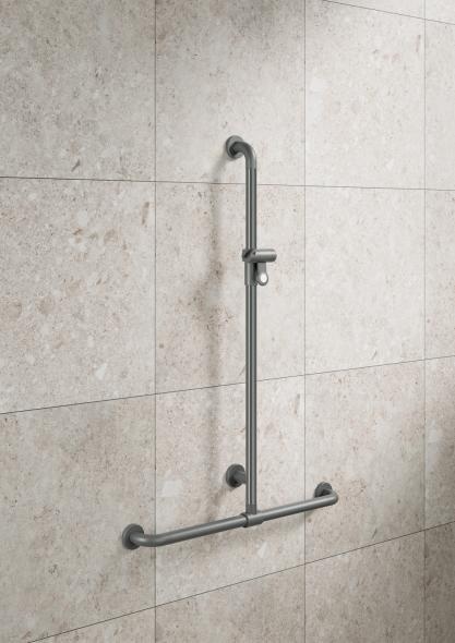 801.35B450 Поручень для душа с выдвижным держателем для душа HEWI Edition matt | Polyamid  - Вид №5