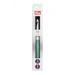 218489 Для вязания Крючок для вязания пластик d 7.0 мм 17 см в картонной упаковке . PRYM Ergonomics