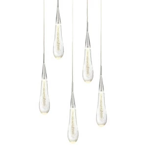 Светильник подвесной 120х22 см серебряный Delight Collection P98036-5 DELIGHT COLLECTION ДИЗАЙНЕРСКИЕ 00-3882311 Прозрачный;серебро