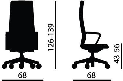 Quadrifoglio Стул для руководителя с высокой спинкой Directa sun-id-1414505 - Вид №2