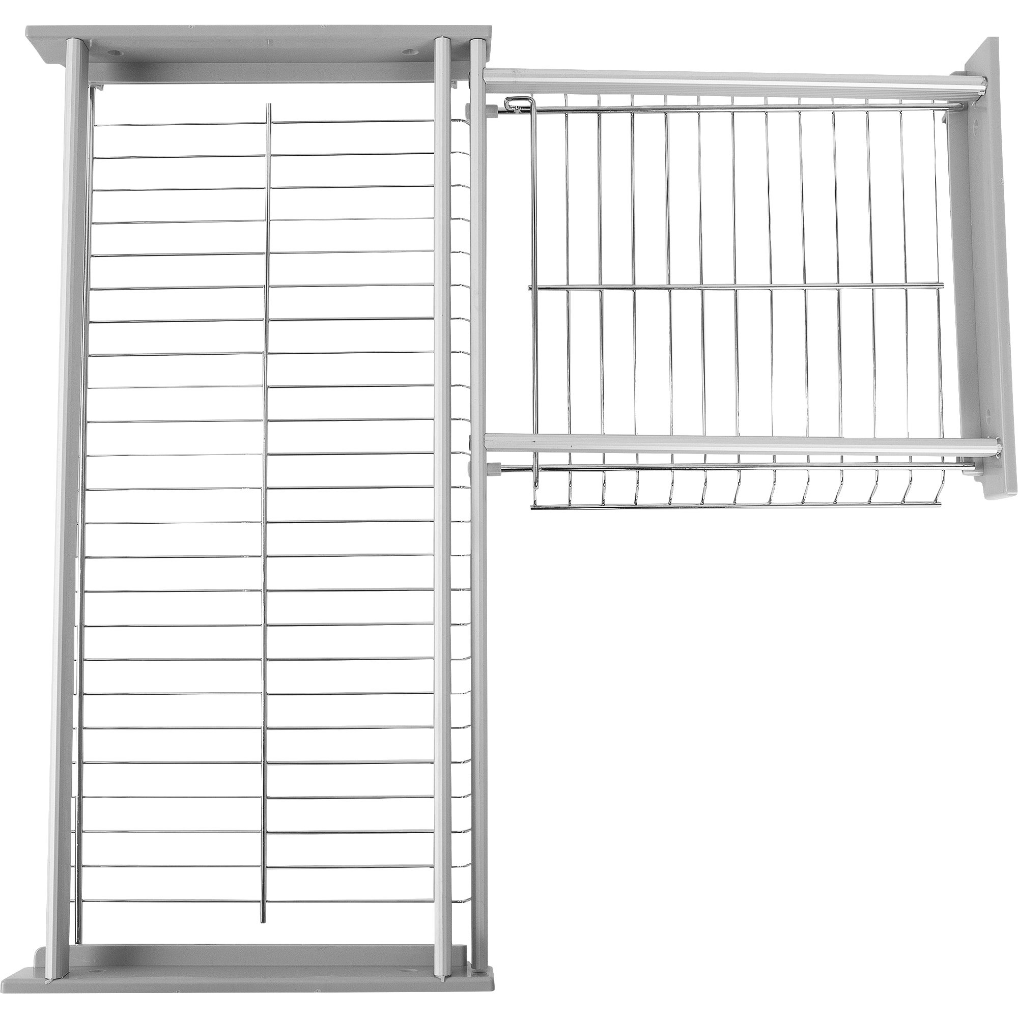 18691479 Двухуровневая сушка для посуды в угловую базу 600х600 мм, сталь Santreyd  - Вид №4