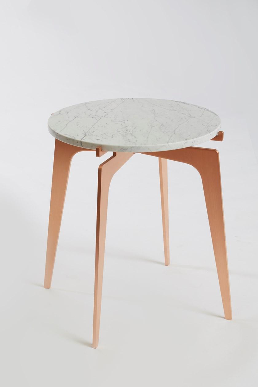 GABRIEL SCOTT Высокий круглый мраморный журнальный столик Prong sun-id-1449267 - Вид №3