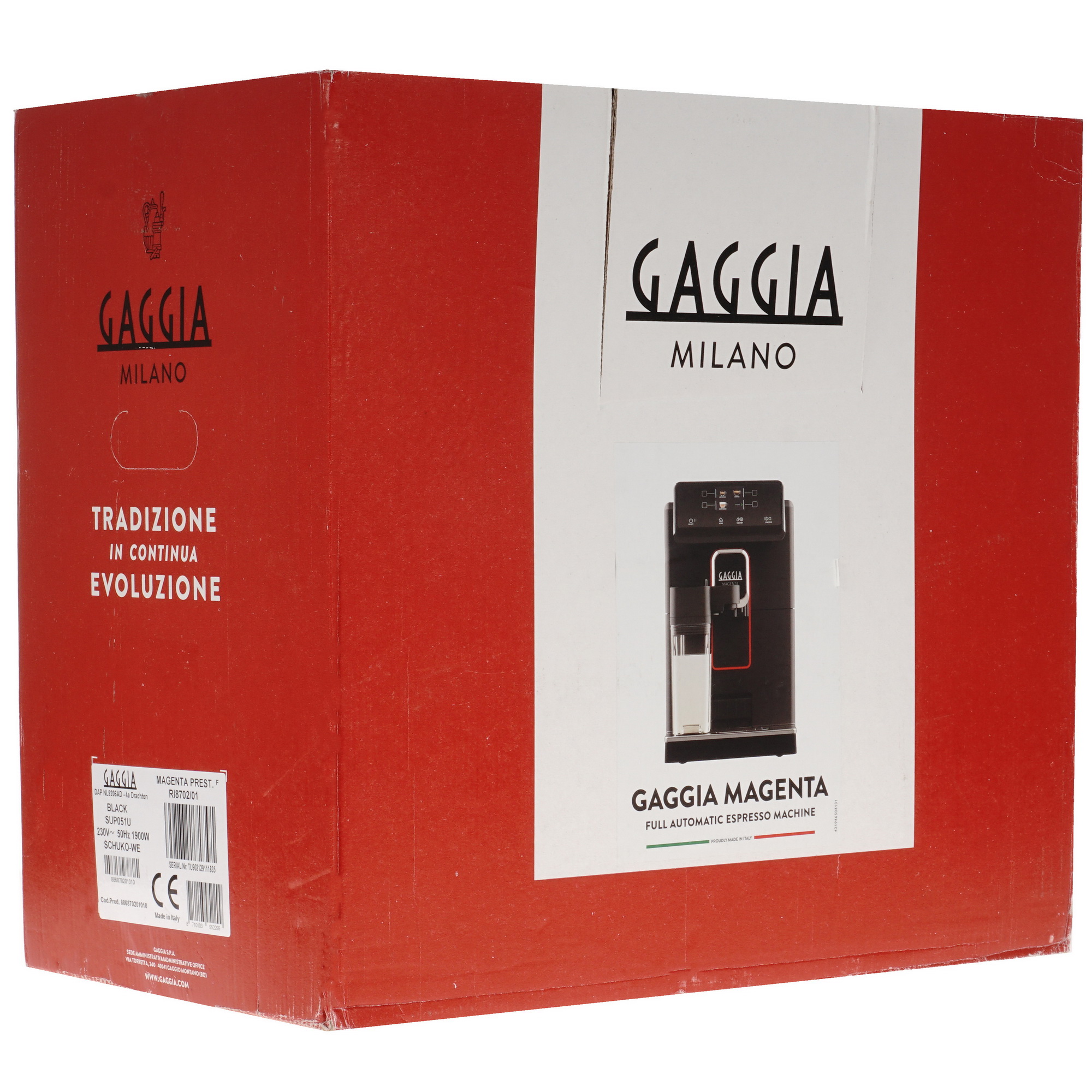 5368947 Кофемашина автоматическая GAGGIA MAGENTA PREST. BK 8702/01 черный STDN-0085944 - Вид №9