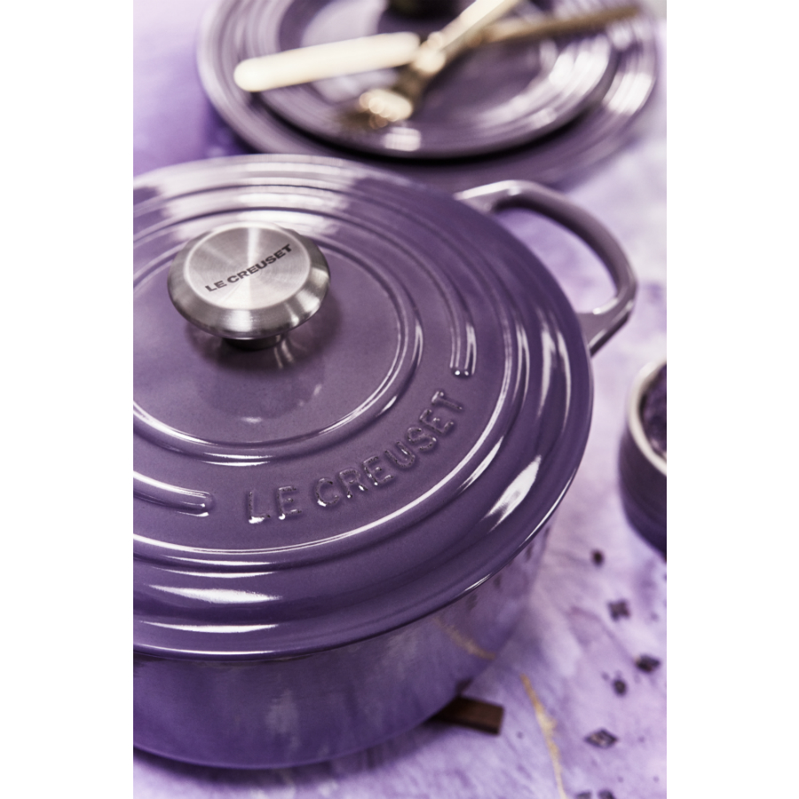 Кастрюля чугунная Le Creuset, Ø24 см, фиолетовая 21177247222430 - Вид №11