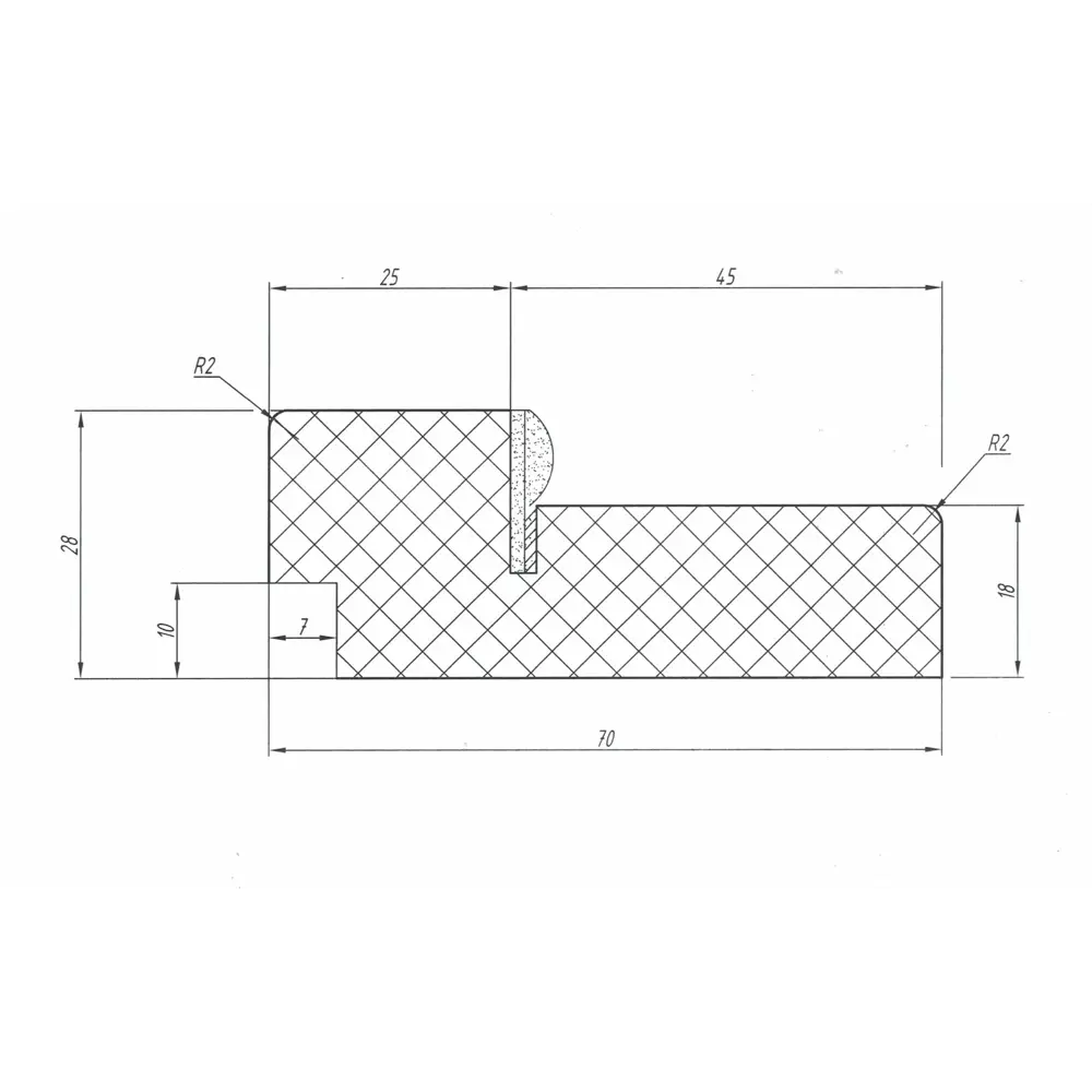 Дверная коробка ПРИНЦИП Тренто - серый Hardflex для распашных дверей 87923303 STLM-0904212 - Вид №3