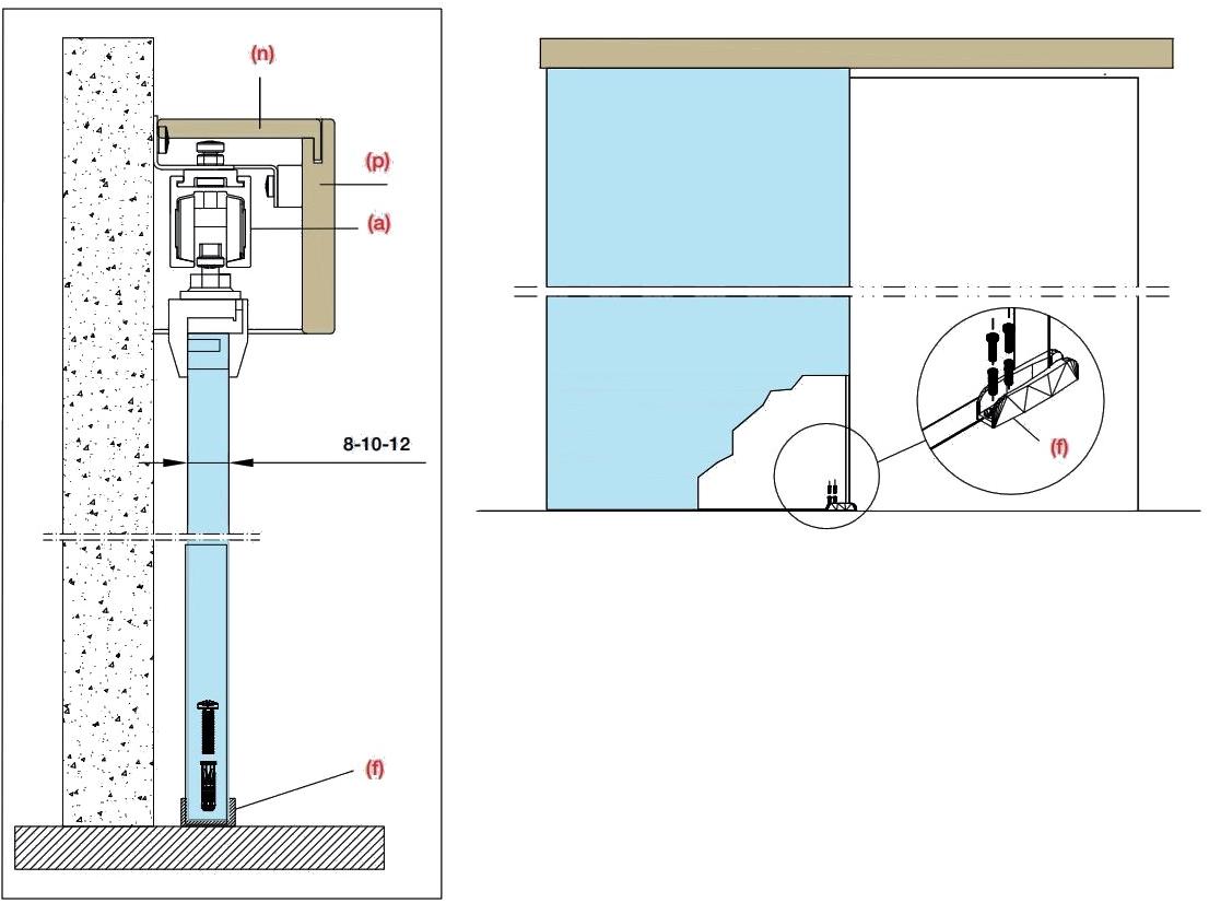 PROTEK® Комплект алюминиевых раздвижных дверей sun-id-1406339 - Вид №1