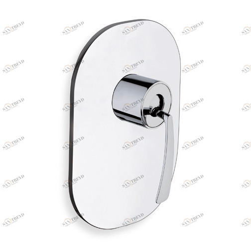 CRIBO686 Наружные части смесителя для душа CRICS535 с металлической пластиной Cristina Rubinetterie 