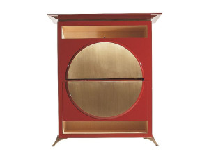 Деревянный секретер с откидными дверцами