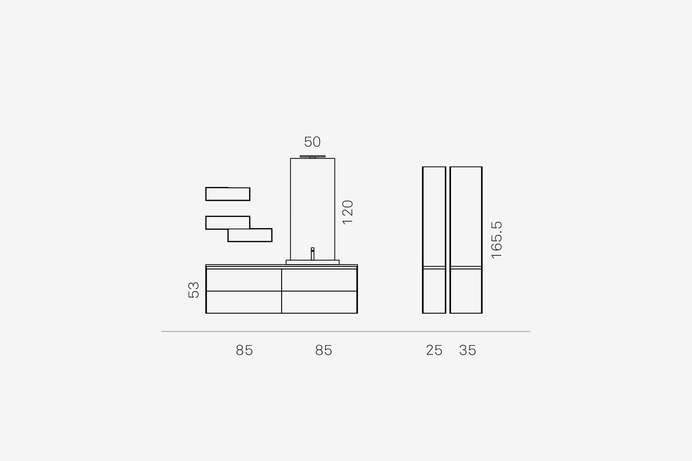 Комплект мебели 58 Arcom E.gò nodo step STARC101 - Вид №2