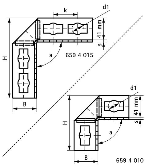 6594010 Монтажные профиля BIS PushStrut Соединитель 90° для облегчённого монтажа сложных конструкций из профиля WALRAVEN  - Вид №1