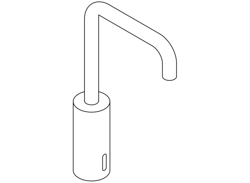 AQ1.12S22040 Сенсорный электронный кран HEWI System-Armaturen  - Вид №5