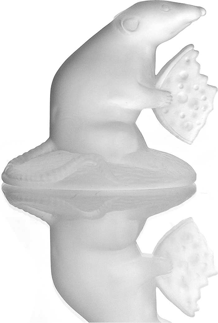 10635922 Гусевской Хрустальный Завод им. Мальцова Декоративное изделие "Крыса" мат. Хрусталь 