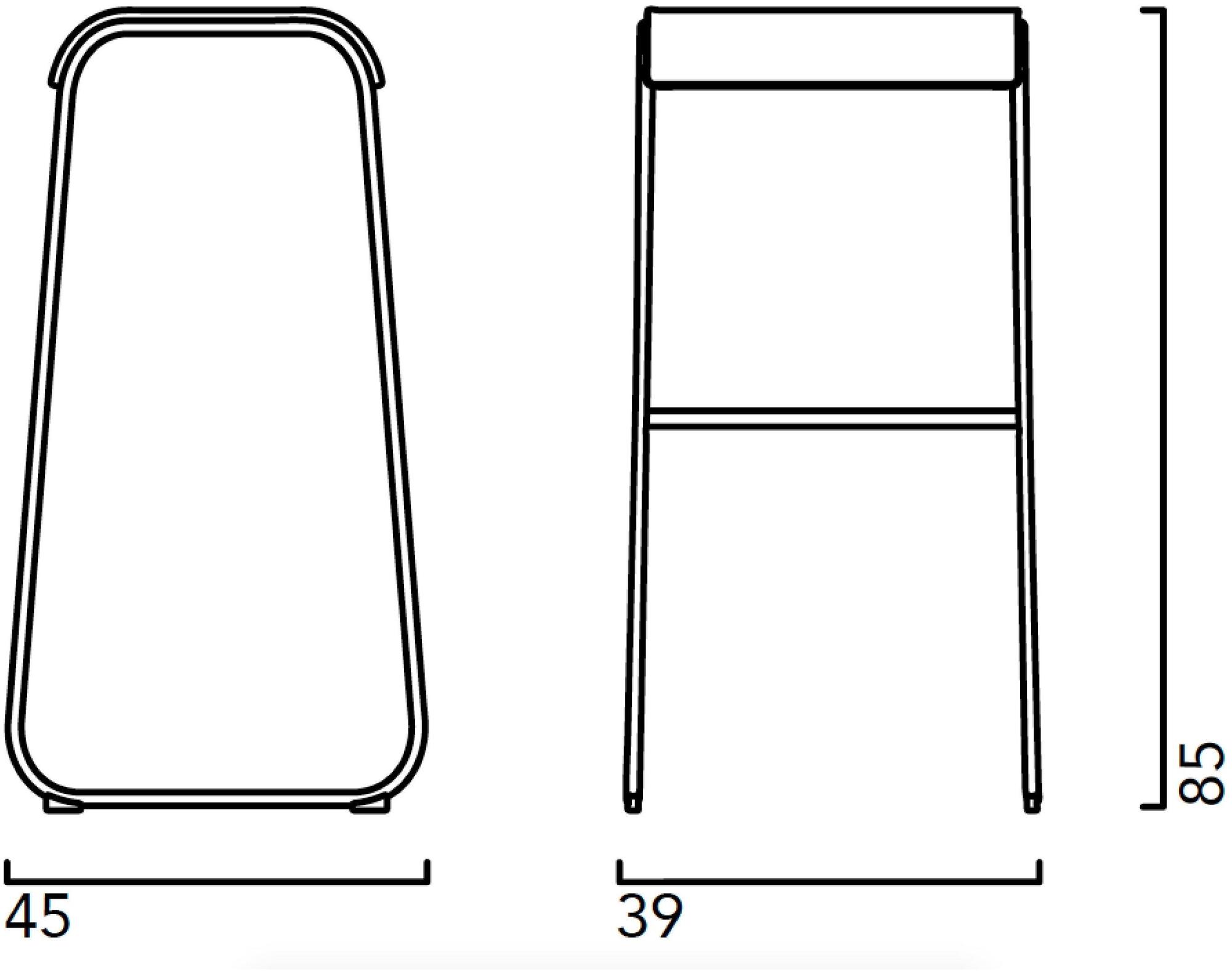 Crassevig Табурет высокие деревянные санки Lineo sun-id-1437931 - Вид №8