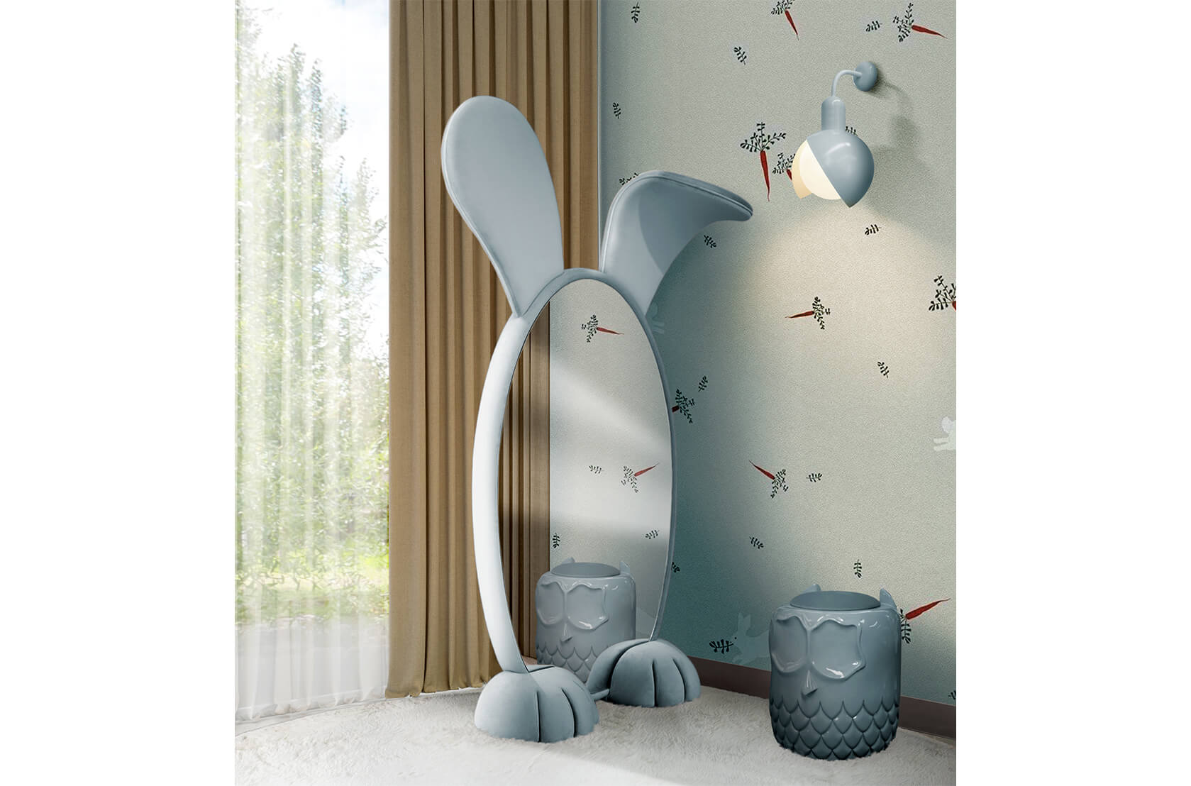 CIST384 Зеркала для детской Кролик Circu  - Вид №15