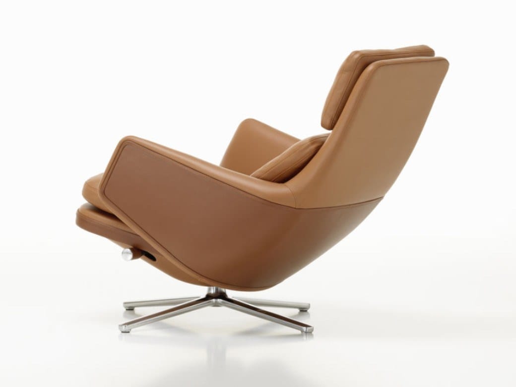 Кожаный спиц кресло с подголовником VITRA Grand Relax ARCH-00138583 - Вид №3