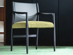 Porada Деревянный стул с тканевой и кожаной обивкой Nineteen