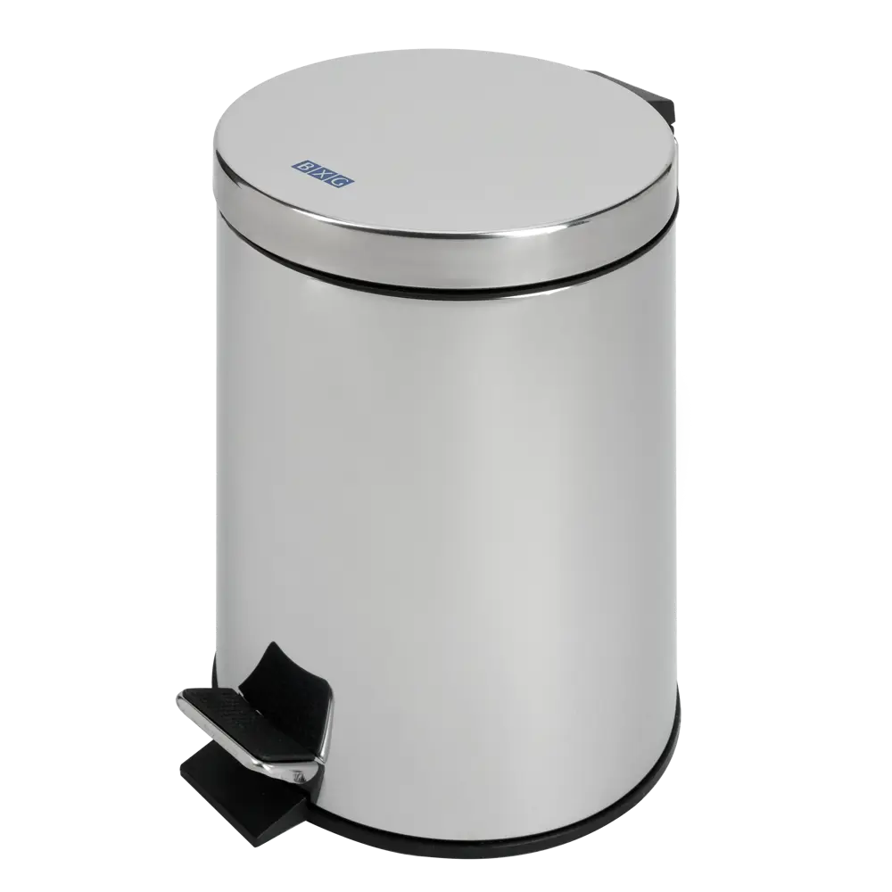 Контейнер для мусора BXG TCR- 5L, 5 л, сталь, цвет глянцевый хром STLM-2184263