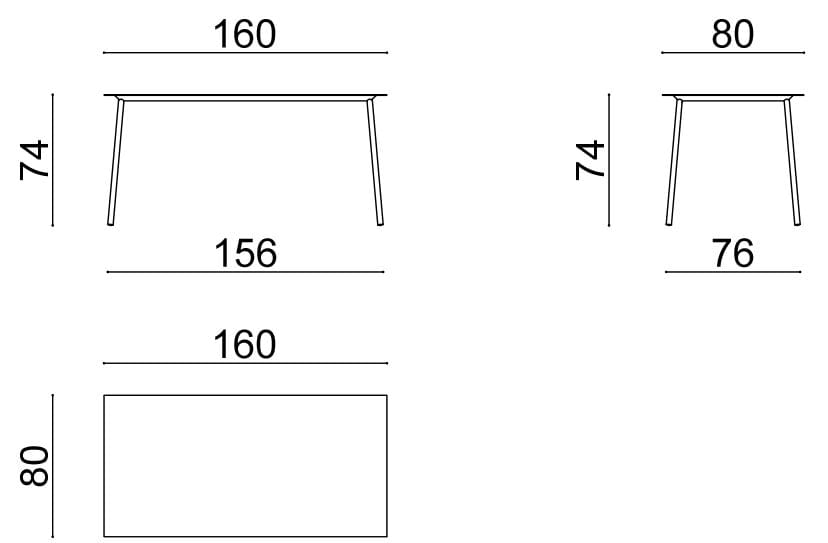 Прямоугольный металлический стол Arper Onemm ARCH-00144259 - Вид №10