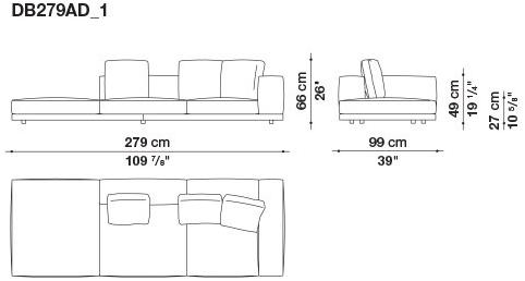 B&B Italia Кожаный диван Dock sun-id-1441060 - Вид №70