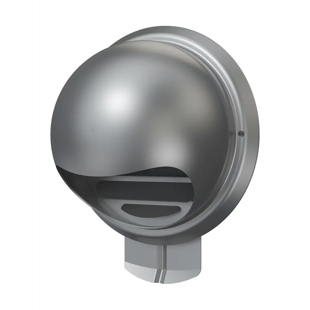 Выход стенной Era D150 мм нержавеющая сталь цвет серый STLM-2172228