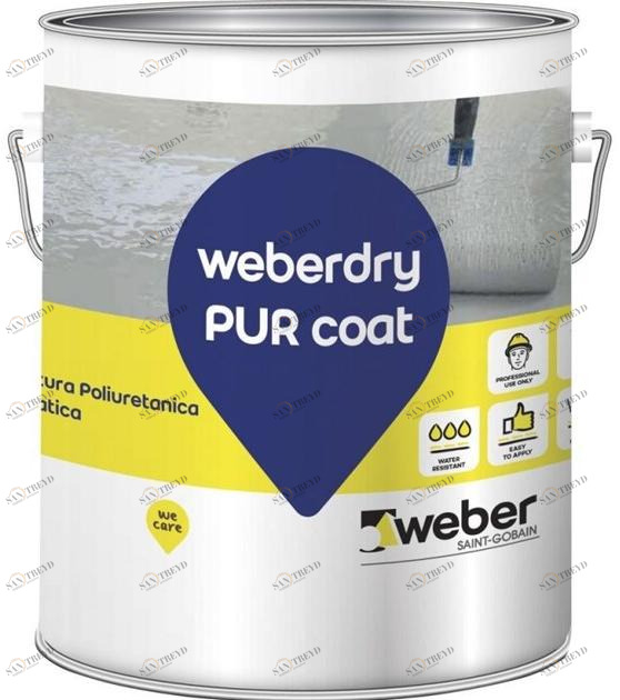 Saint-Gobain Weber Однокомпонентное алифатическое полиуретановое покрытие Weberdry sun-id-1502703